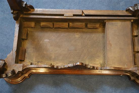 A George I walnut gaming table, W.3ft 4.5in. D.1ft 8in. H.2ft 5.5in.